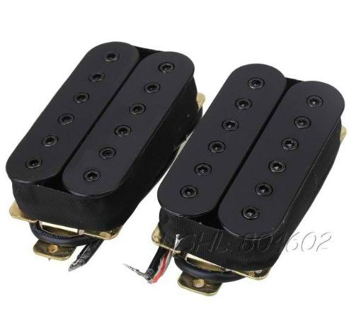 Double Coil Metal Black Humbucker Pickups Set